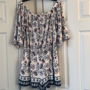 NWT Size 16 Chambray Blue/ Navy Romper